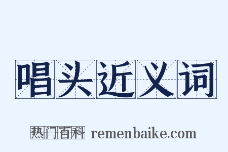 唱头近义词是什么意思的图片